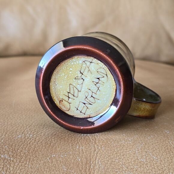 Signed Joyce Morgan Chelsea Pottery Cat Mug – Vtg Studio Ceramic, 3" Espresso - Picture 9 of 10